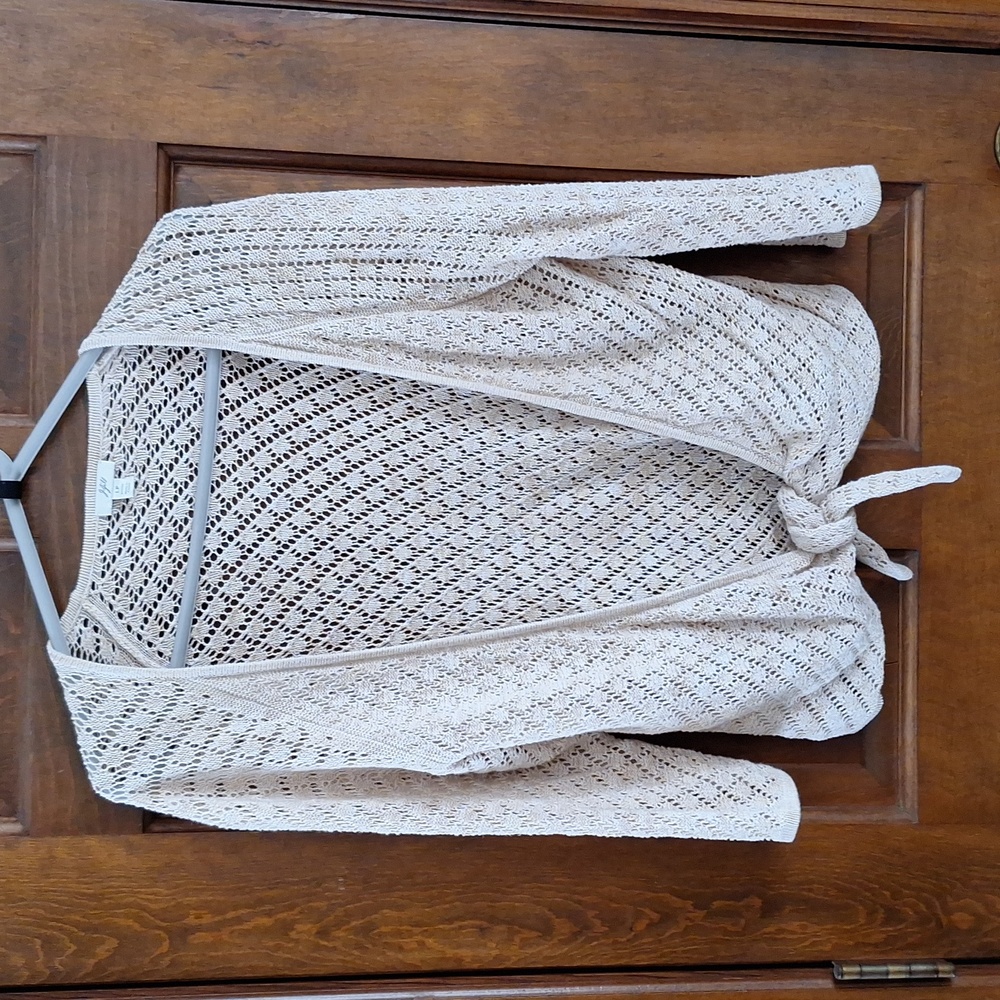 J Jill Crochet Knit Sweater